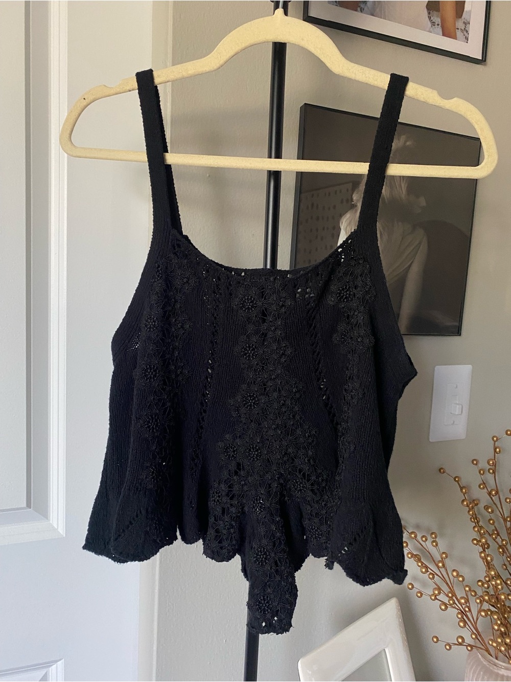 American Eagle Crochet Knit Tank